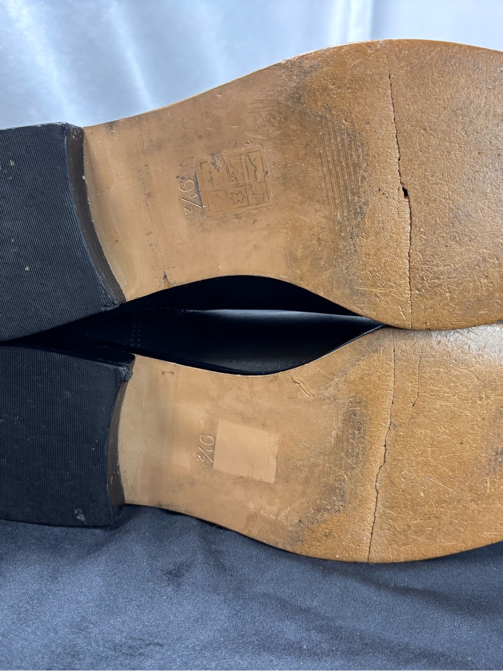 Madewell Black Leather Chelsea Ankle Boots Women’s 9.5 Pull On - Picture 11 of 11